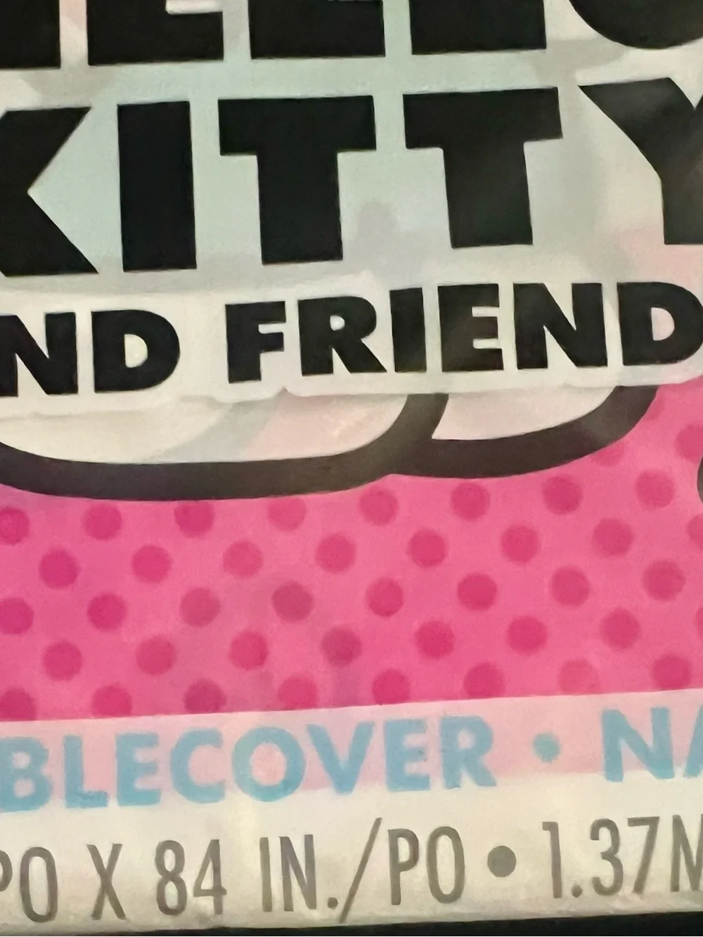 2 Package Hello Kitty and Friends Pink Event Table Cover
